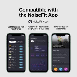 noise colorfit nav smartwatch with inbuilt gps stealth black